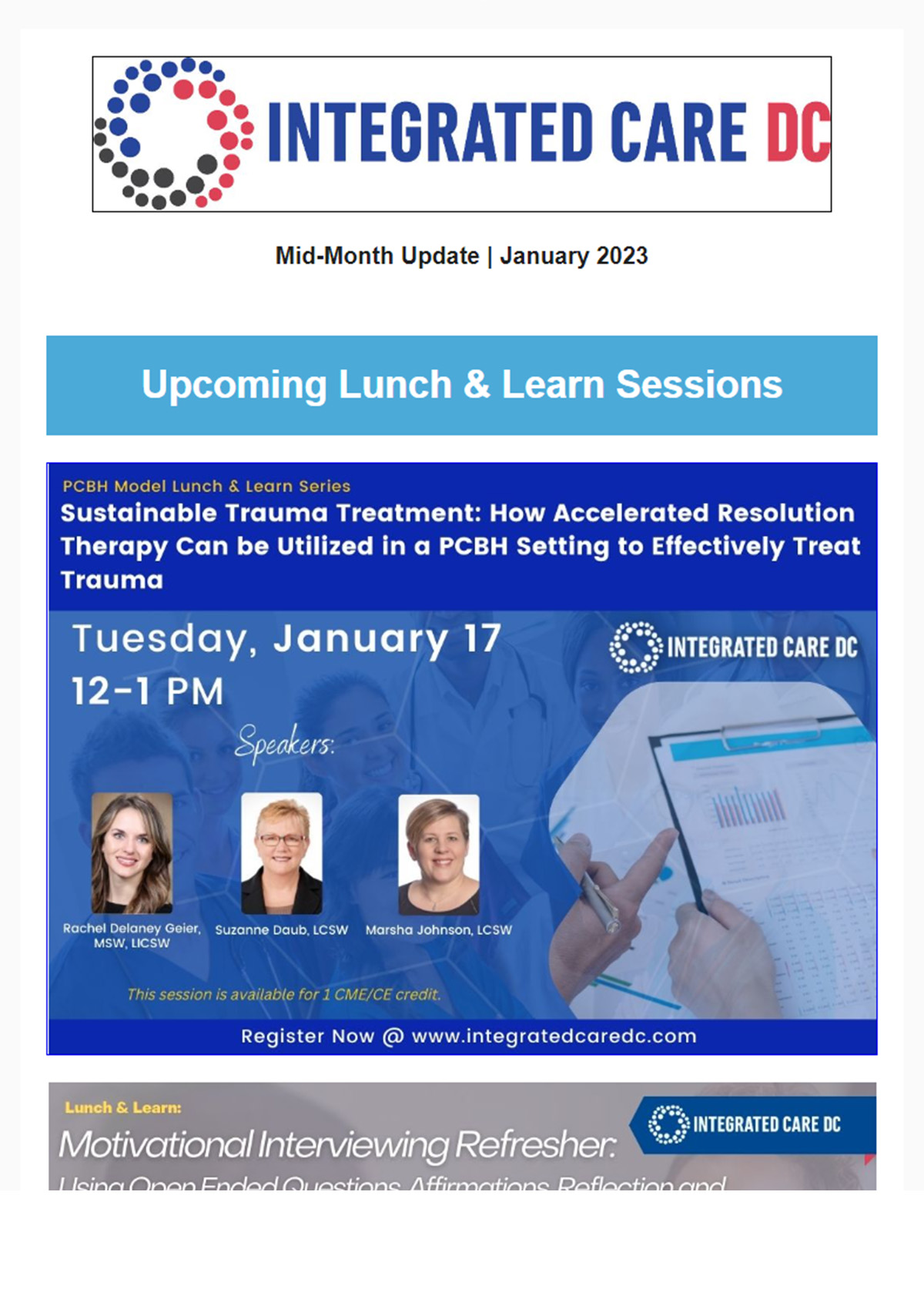 Integrated Care February Newsletter Image