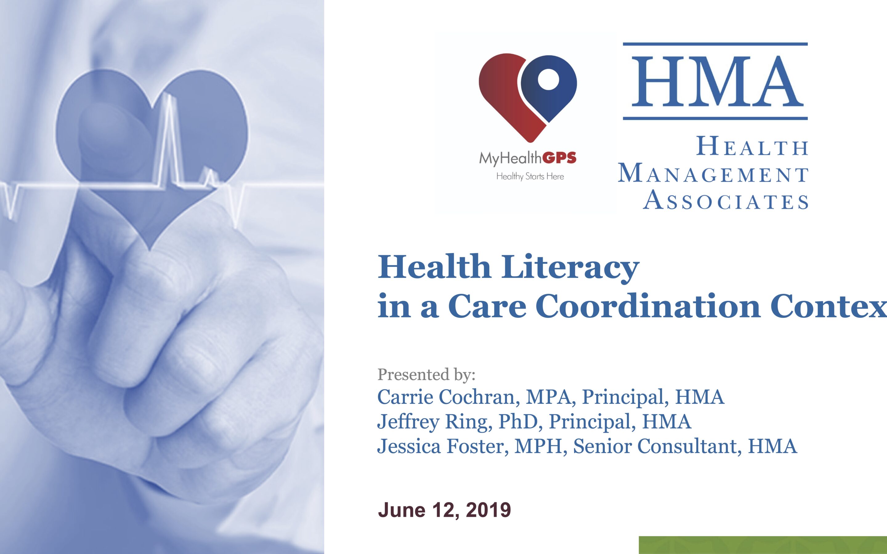 Health Literacy in a Care Coordination Context