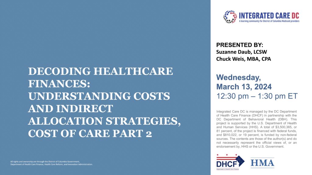 Decoding Healthcare Finances Understanding Costs And Indirect Allocation Strategies Cost of Care Part 2